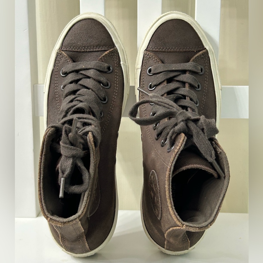 Converse X John Varvatos Men’s 6.5 Brown Leather Chuck Taylor All Star Shoes - Picture 7 of 11